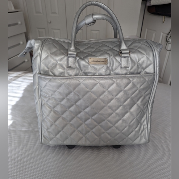 Samantha Brown Bags Samantha Brown Classic Gray Underseat Wheeled Bag 6 Carryon Poshmark